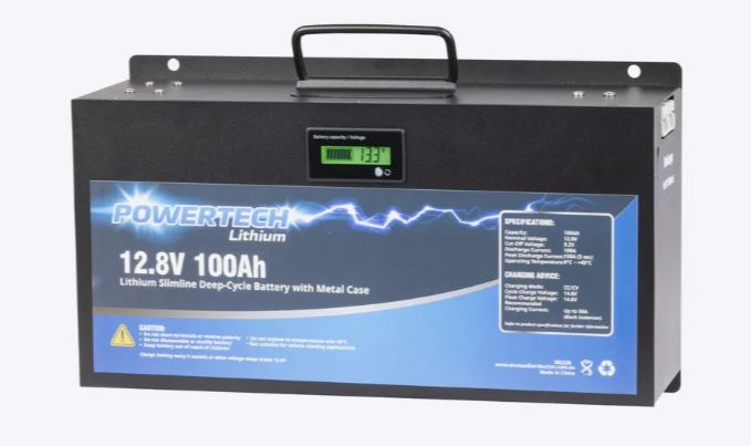 100ah Slimline Lithium Battery